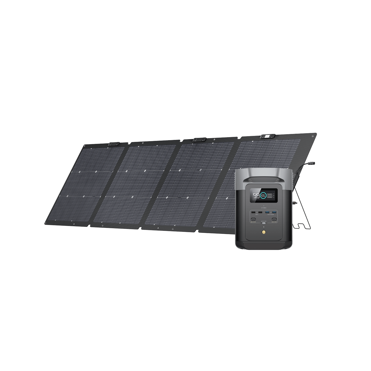 DELTA 2 + 220 W bifaziales Solarpanel