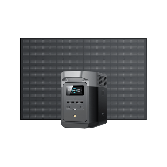 EcoFlow DELTA 2 Tragbare Powerstation DELTA 2 + 175 W Starres Solarpanel