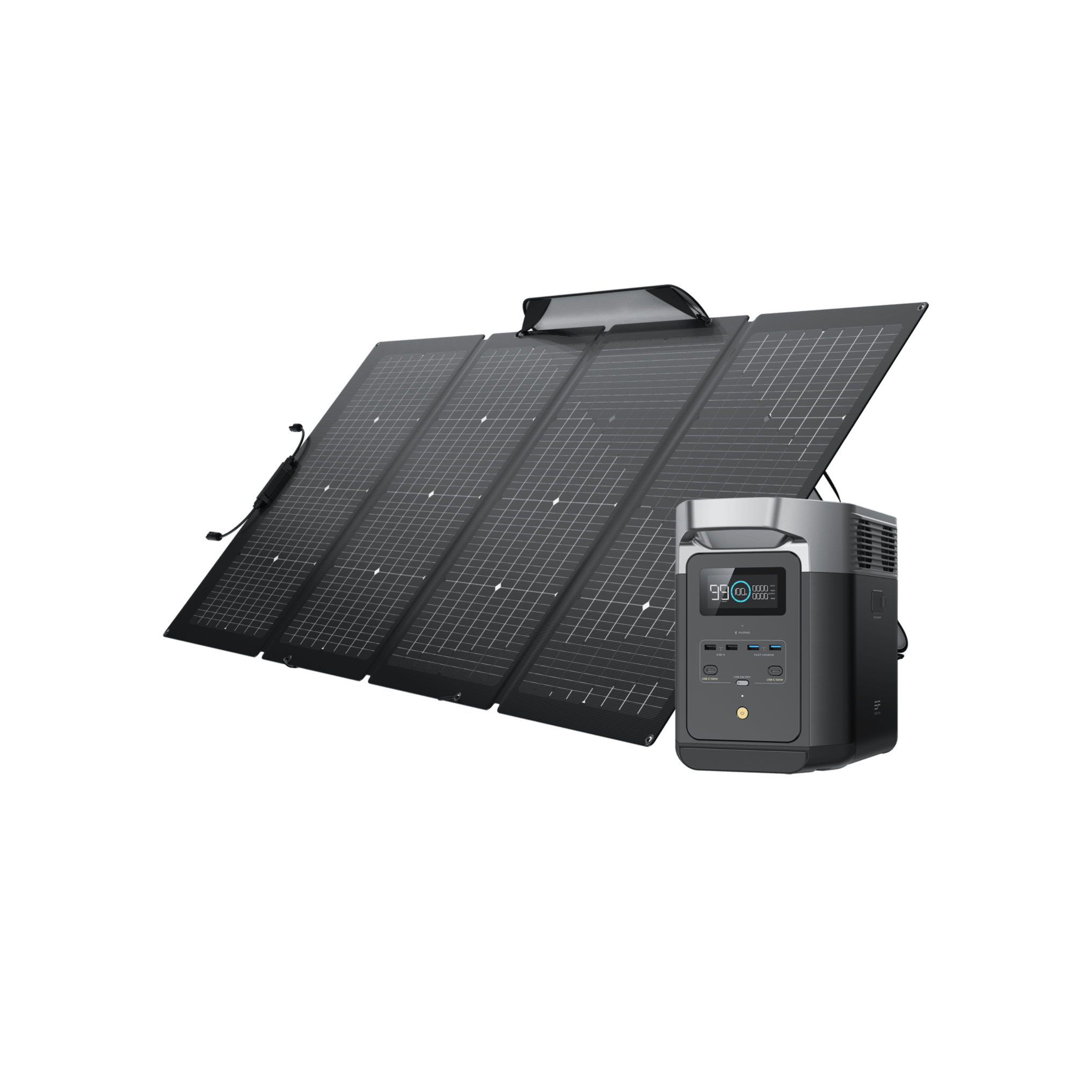 EcoFlow DELTA 2 Tragbare Powerstation (Generalüberholt) DELTA 2 (Generalüberholt) + 220W Solarpanel (Generalüberholt) (Mitgliederpreis)