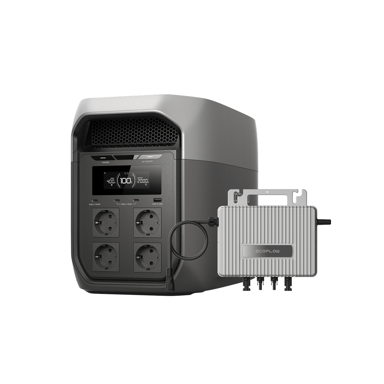 EcoFlow DELTA 3 Max Serie (2 048 Wh) Tragbare Powerstation DELTA 3 Max (2 048 Wh) / 0 % MwSt. (Nur Deutschland) STREAM Mikro-Wechselrichter