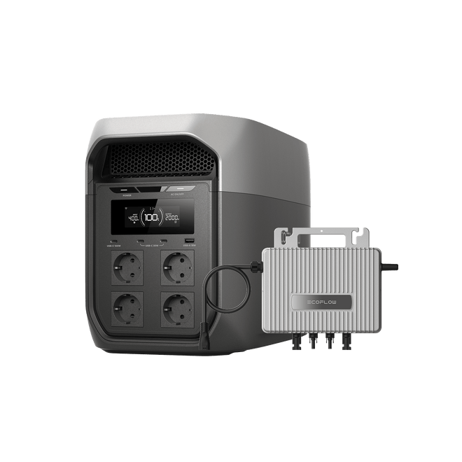 EcoFlow DELTA 3 Max Serie (2 048 Wh) Tragbare Powerstation DELTA 3 Max (2 048 Wh) / 0 % MwSt. (Nur Deutschland) STREAM Mikro-Wechselrichter