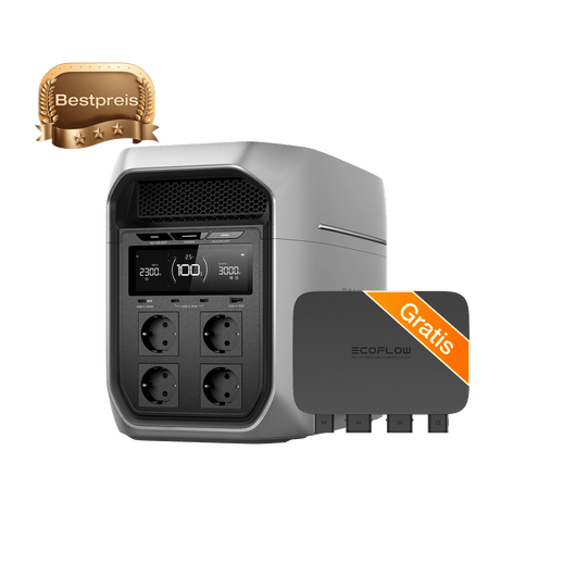 EcoFlow DELTA 3 Max Serie (2 048 Wh) Tragbare Powerstation DELTA 3 Max Plus (2 048 Wh) / 500 W Batterieladegerät kostenlos