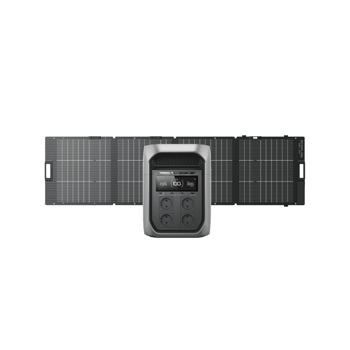 DELTA 3 Max Plus + 220 W Tragbares Bifaziales Solarpanel