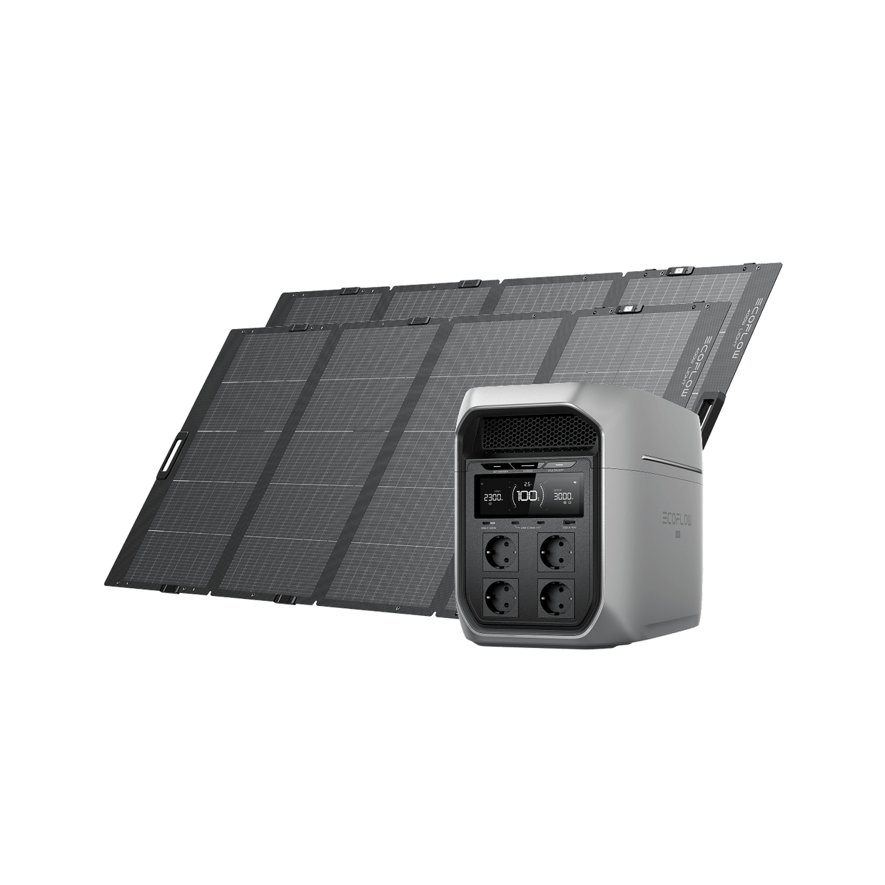 EcoFlow DELTA 3 Max Serie Solargenerator (PV400 W) DELTA 3 Max Plus / 2*400 W Leichtes Tragbares Solarpanel