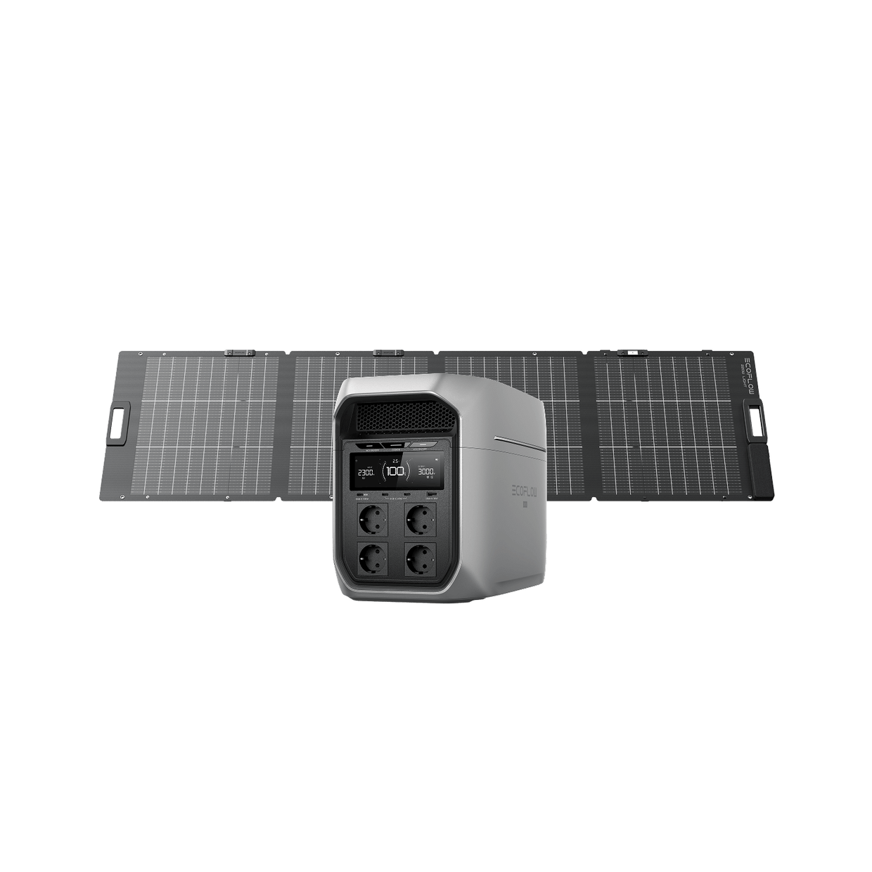 EcoFlow DELTA 3 Max Serie Tragbare Powerstation DELTA 3 Max Plus / NextGen 220 W Tragbares Bifaziales Solarpanel