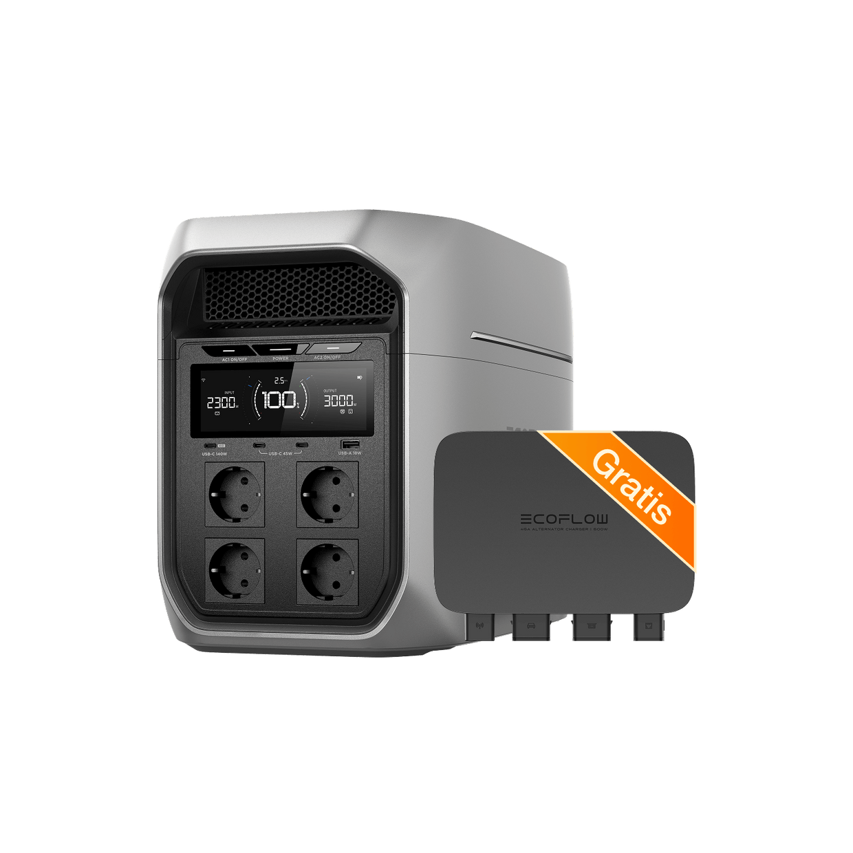 EcoFlow DELTA 3 Max Serie Tragbare Powerstation DELTA 3 Max Plus / Kein Zubehör