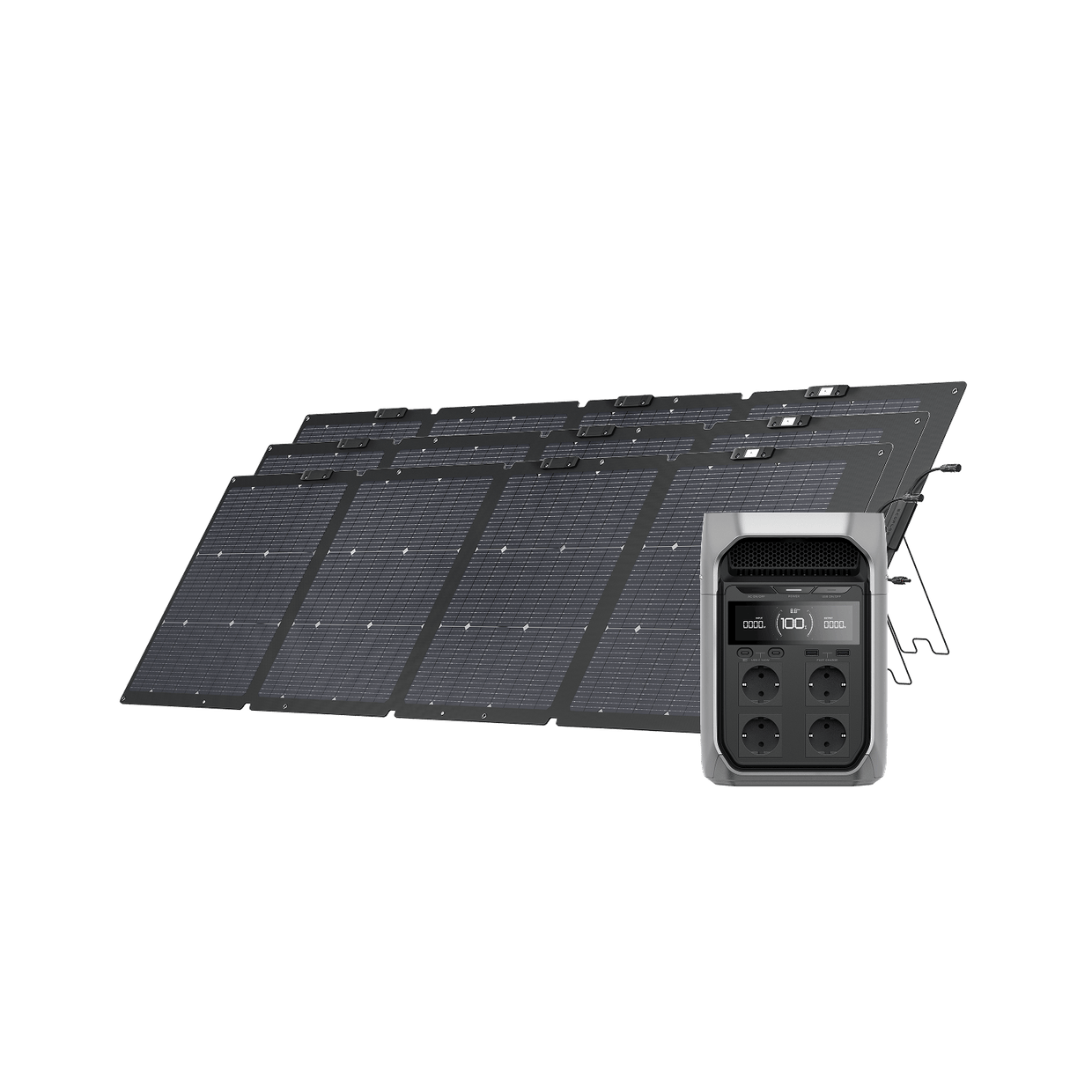 EcoFlow DELTA 3 Serie Solargenerator (PV220 W) DELTA 3 Plus / 3x 220 W Tragbares Solarpanel