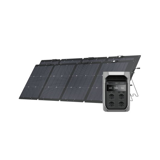 EcoFlow DELTA 3 Serie Solargenerator (PV220 W) DELTA 3 Plus / 2x 220 W Tragbares Solarpanel
