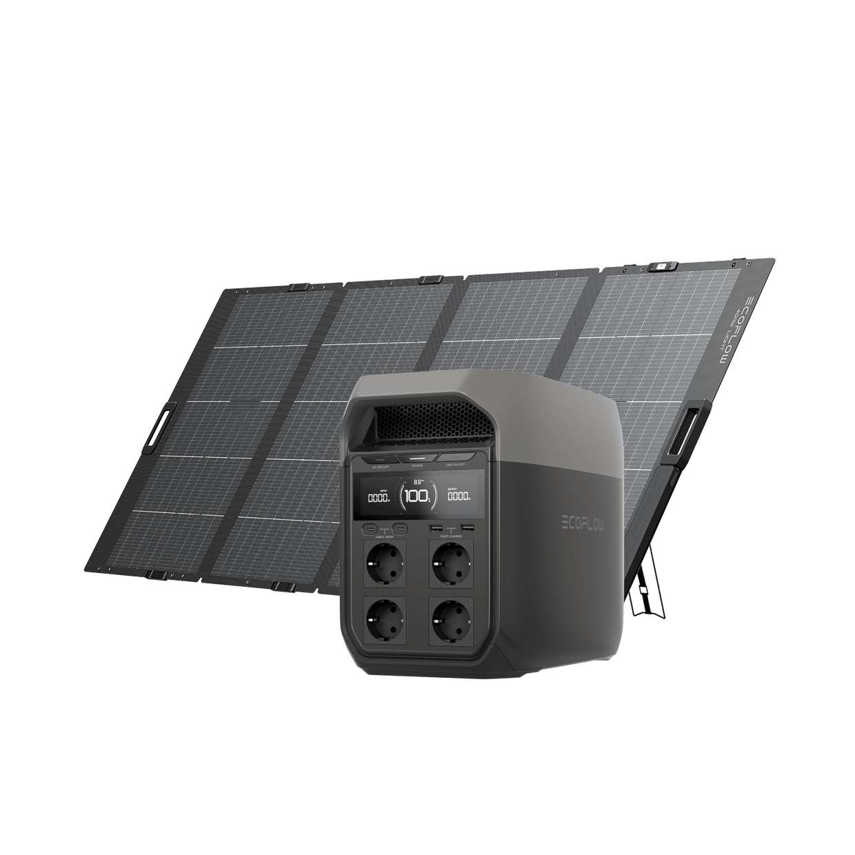 EcoFlow DELTA 3 Serie Solargenerator (PV400 W) DELTA 3 / 1x 400 W Tragbares Solarpanel