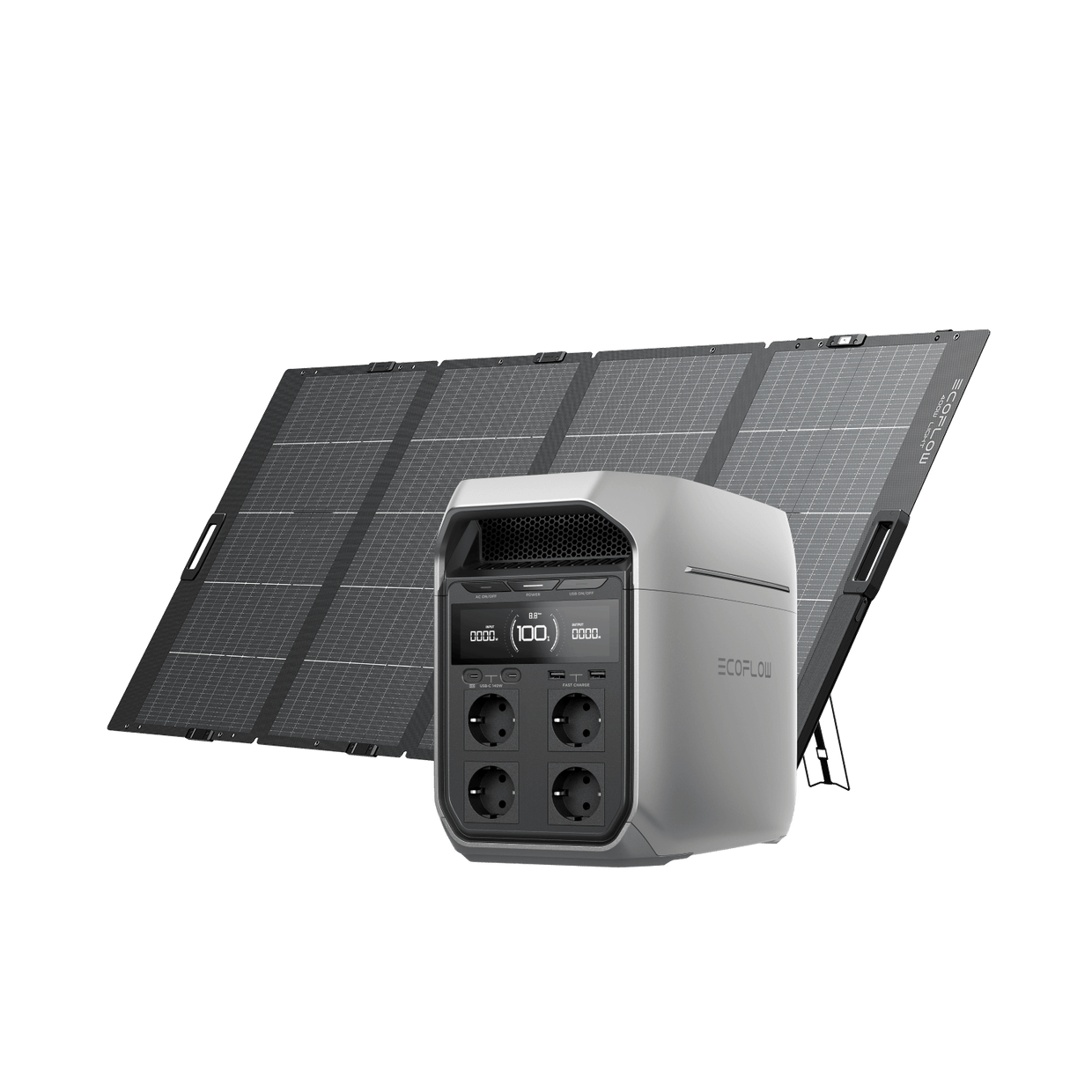 EcoFlow DELTA 3 Serie Solargenerator (PV400 W) DELTA 3 Plus / 1x 400 W Tragbares Solarpanel
