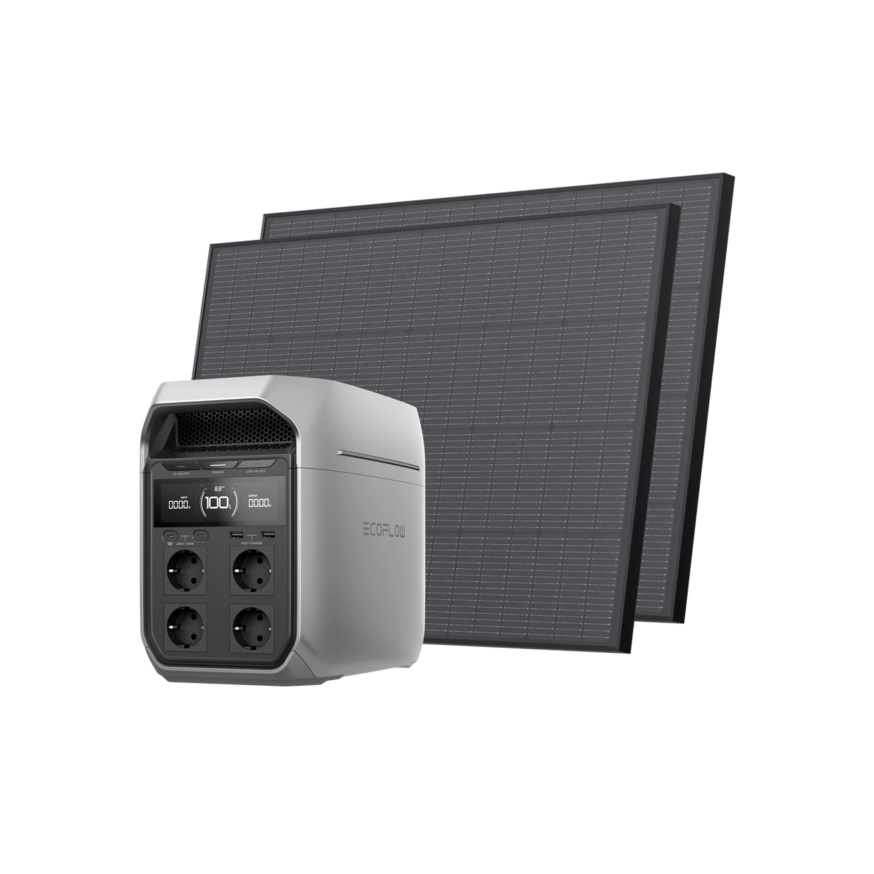 EcoFlow DELTA 3 Serie Solargenerator (Starr PV175W) DELTA 3 Plus / 2*175W Starre Solarpanele