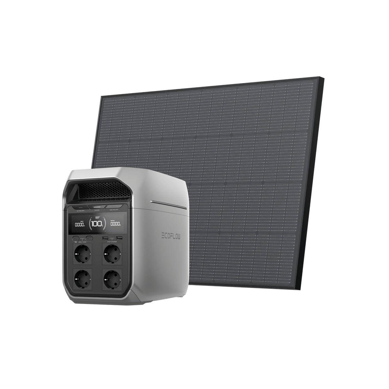 EcoFlow DELTA 3 Serie Solargenerator (Starr PV175W) DELTA 3 Plus / 1*175W Starre Solarpanele