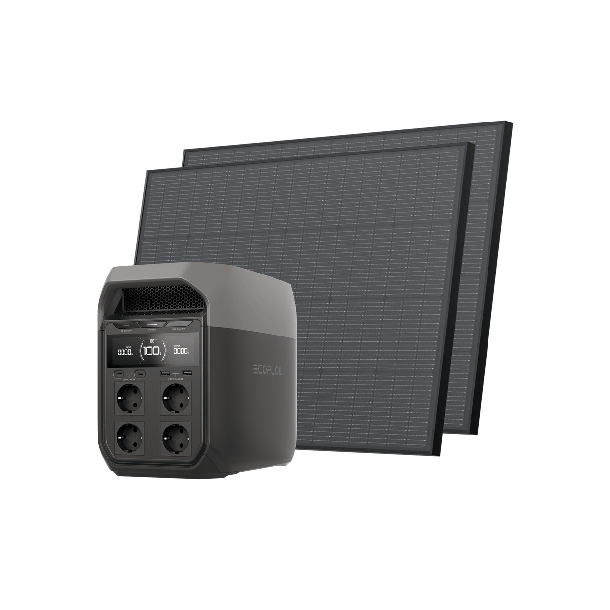 EcoFlow DELTA 3 Serie Solargenerator (Starr PV175W) DELTA 3 / 2*175W Starre Solarpanele