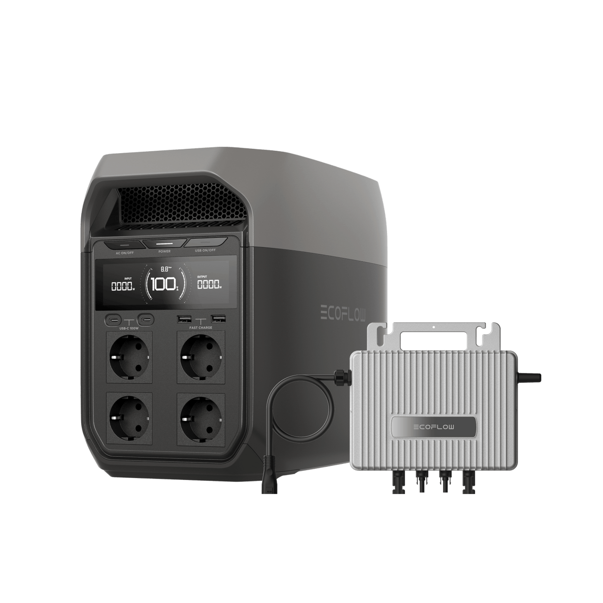 EcoFlow DELTA 3 Serie Tragbare Powerstation 0 % MwSt. (Nur Deutschland) DELTA 3 + STREAM Mikro-Wechselrichter / Kein Zubehör