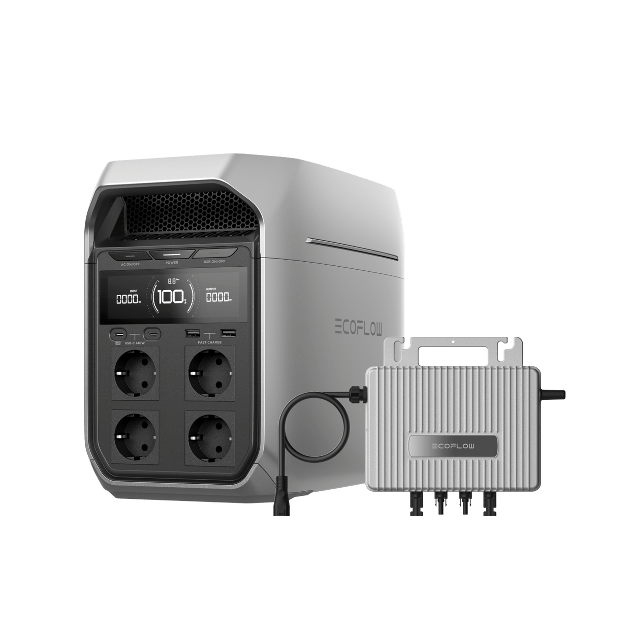 EcoFlow DELTA 3 Serie Tragbare Powerstation 0 % MwSt. (Nur Deutschland) DELTA 3 Plus + STREAM Mikro-Wechselrichter / Kein Zubehör