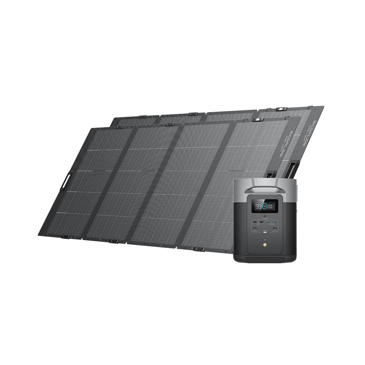 EcoFlow DELTA Max Solargenerator (Tragbarer PV400W) DELTA Max 2000 / 2 x 400W Tragbares Solarpanel