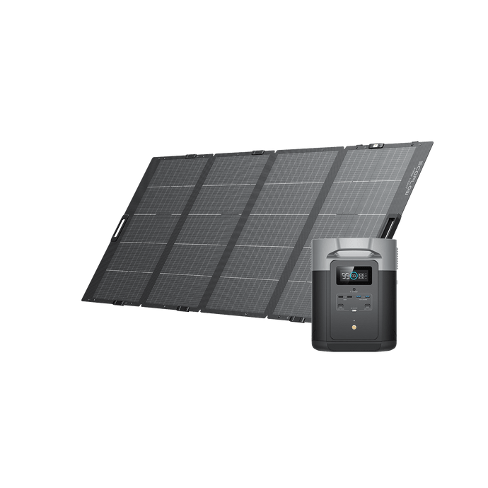 EcoFlow DELTA Max Tragbare Powerstation 2000 + 400 W Tragbares Solarpanel