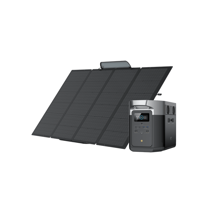 Laden Sie das Bild in Galerie -Viewer, {EcoFlow DELTA Max Tragbare Powerstation (Generalüberholt) DELTA Max 2000 Solargenerator (Tragbarer PV400W) (Generalüberholt) (Mitgliederpreis)
