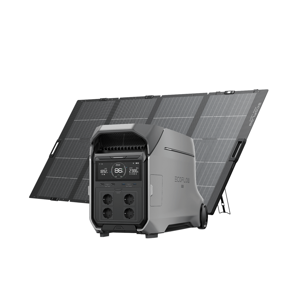 EcoFlow DELTA Pro 3 Solargenerator (Tragbar PV400W) DELTA Pro 3 + 400 W Tragbares Solarpanel