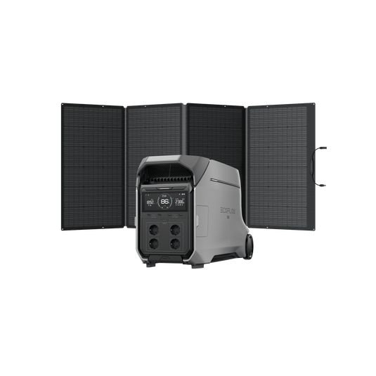 EcoFlow DELTA Pro 3 Solargenerator (Tragbar PV400W) DELTA Pro 3 + 400 W Tragbares Solarpanel