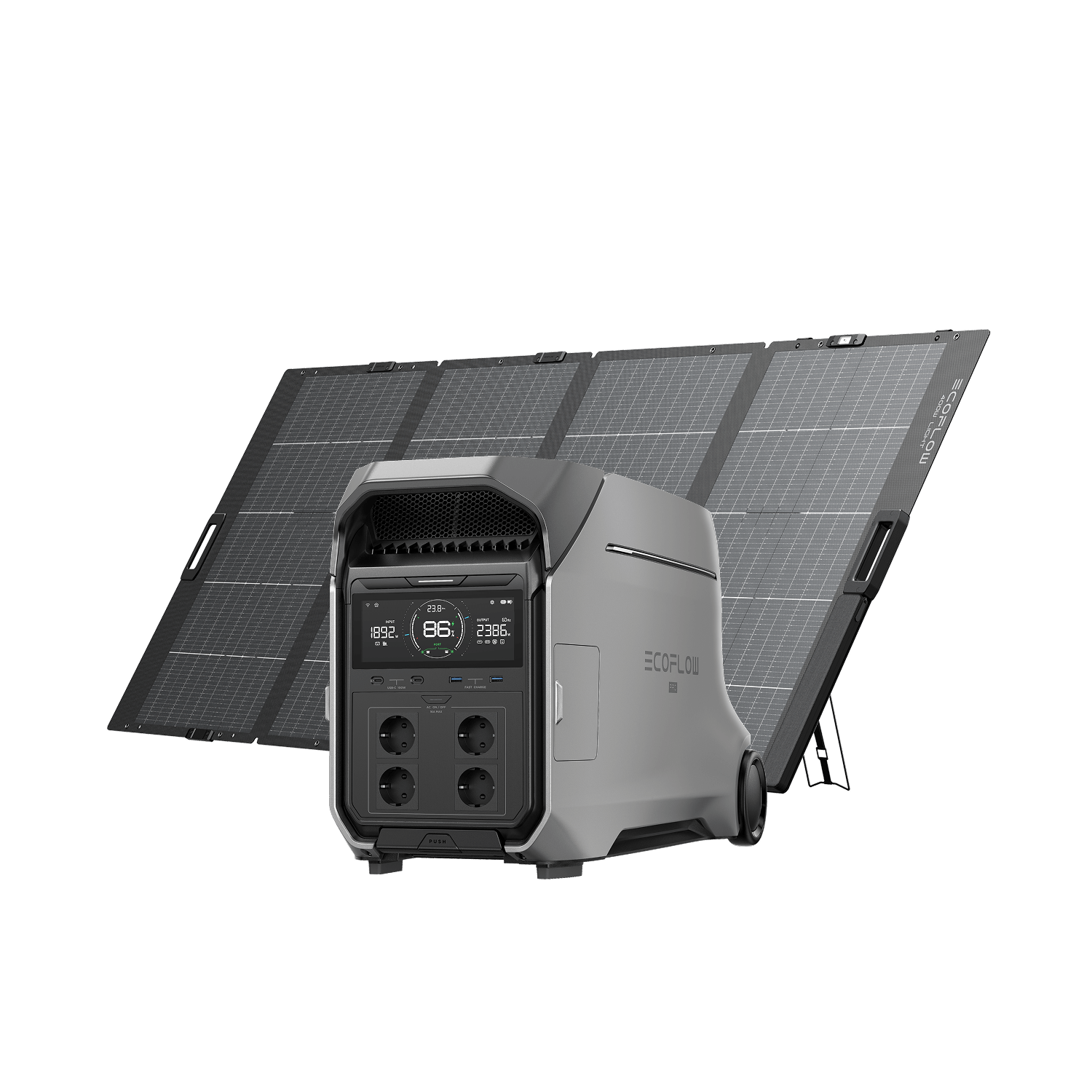 EcoFlow DELTA Pro 3 Tragbare Powerstation DELTA Pro 3 + 400 W Tragbares Solarpanel