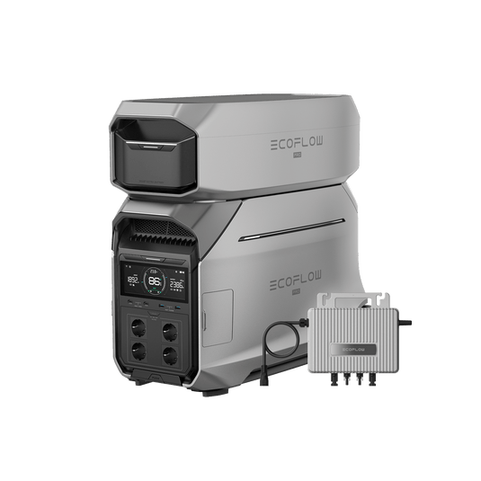 EcoFlow DELTA Pro 3 Tragbare Powerstation 0 % MwSt. (Nur Deutschland) DELTA Pro 3 + Zusatzbatterie + Gratis STREAM Mikro-Wechselrichter