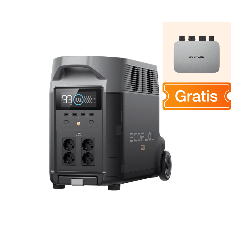 Laden Sie das Bild in Galerie -Viewer, {EcoFlow DELTA Pro DELTA Pro + Gratis PowerStream 800W mit Batteriekabel
