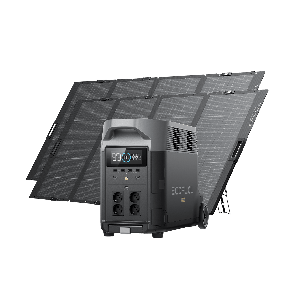 EcoFlow DELTA Pro Solargenerator (Tragbar PV400W) DELTA Pro / 2 x 400W Tragbares Solarpanel / Inkl. MwSt.