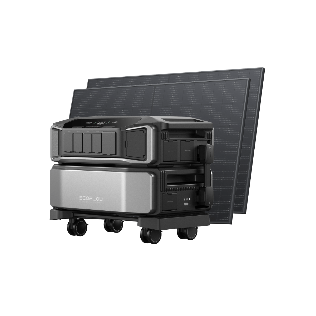 EcoFlow DELTA Pro Ultra Home DIY Power Station DELTA Pro Ultra + 2 × 400W Rigid Solar Panel + 4 × FREE Rigid Solar Panel Mounting Feet