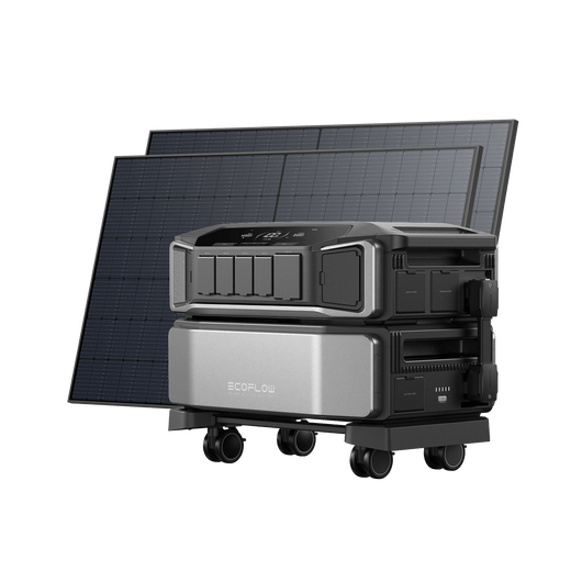 EcoFlow DELTA Pro Ultra Powerstation DELTA Pro Ultra + 520 W Starres Solarpanel (2 Stück)