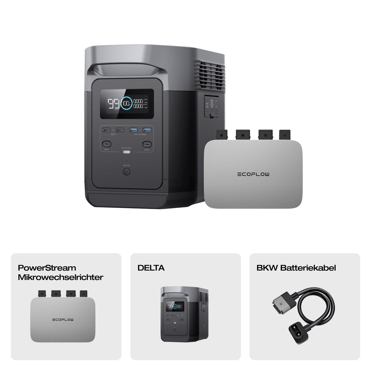 EcoFlow DELTA Tragbare Powerstation (Generalüberholt)