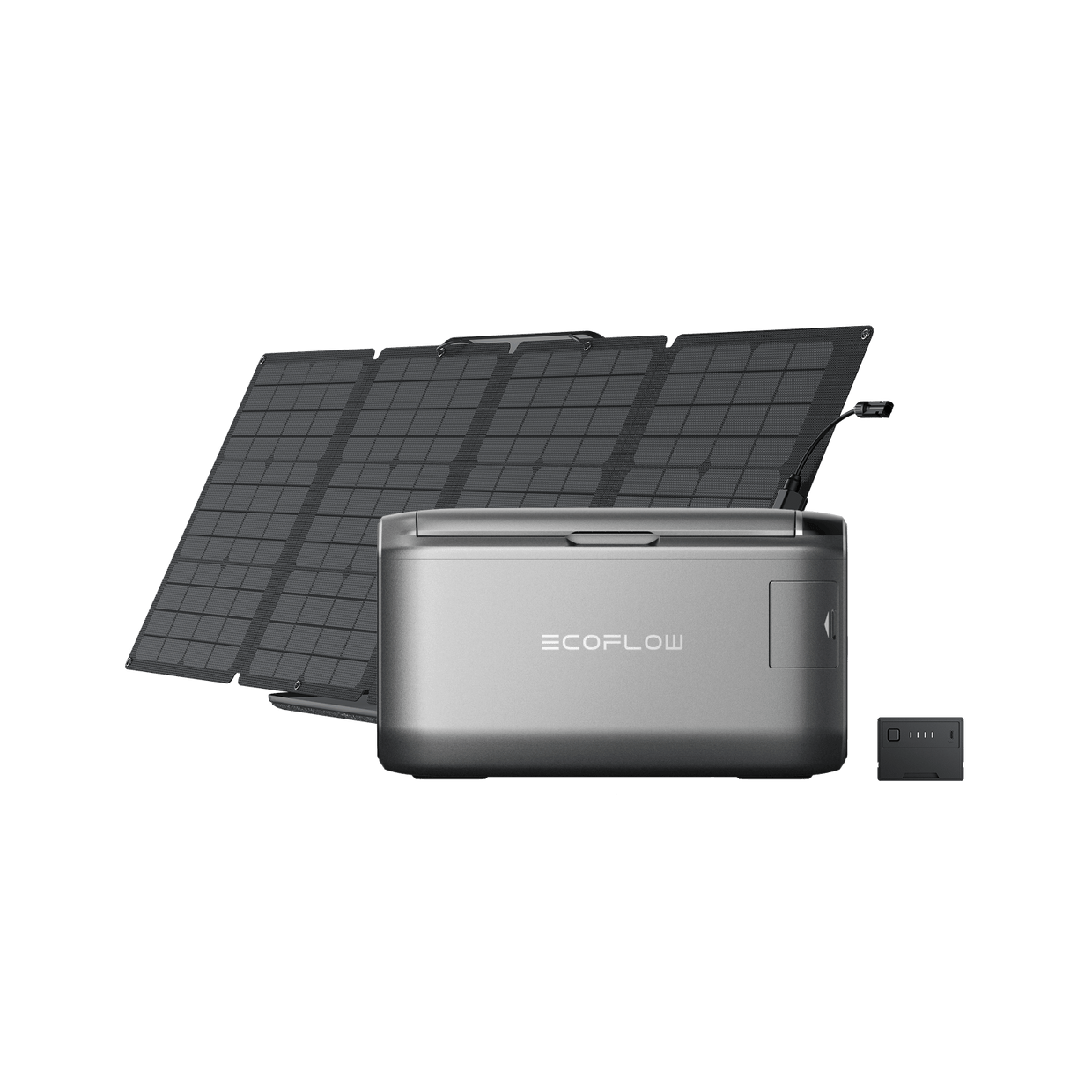 EcoFlow GLACIER Classic Portable Fridge Freezer 35L / Plug-in Battery + 110W Portable Solar Panel
