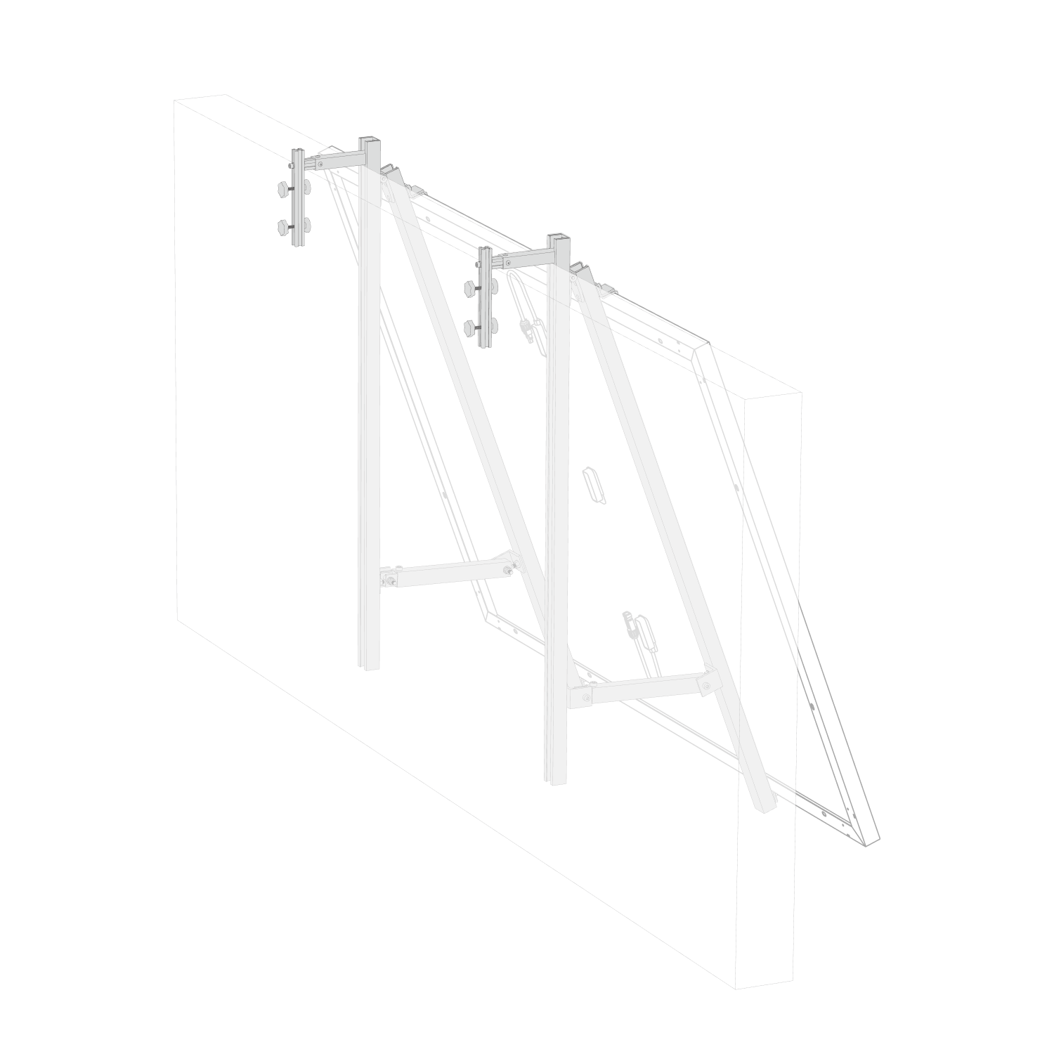 EcoFlow Halterung - Betonbalkon
