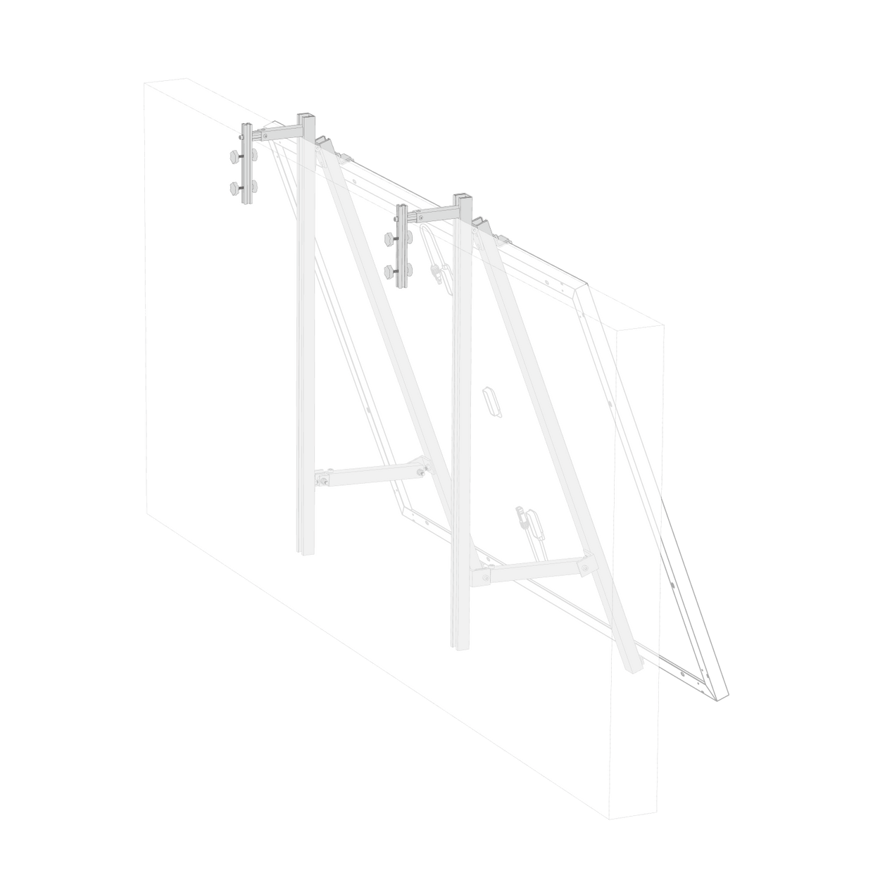 EcoFlow Halterung - Betonbalkon
