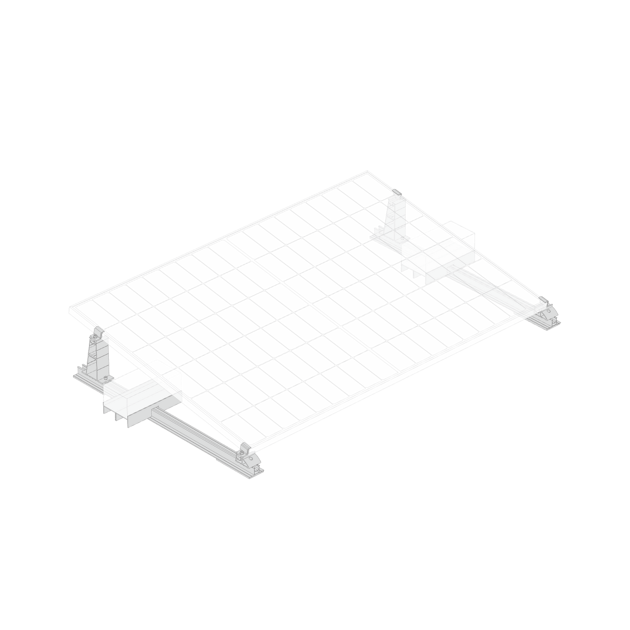 EcoFlow Halterung - Flachdach