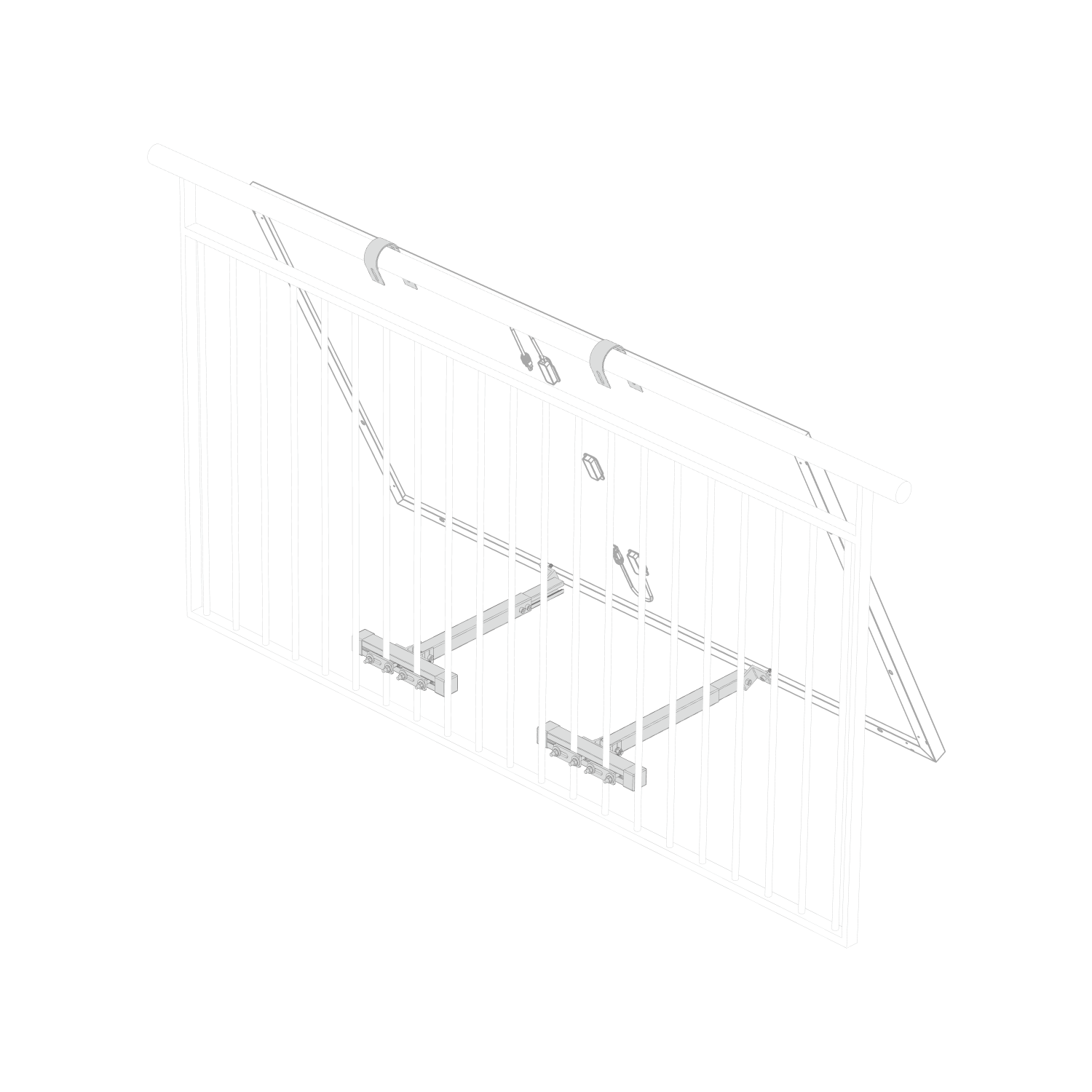 EcoFlow Halterung - Gitterbalkon