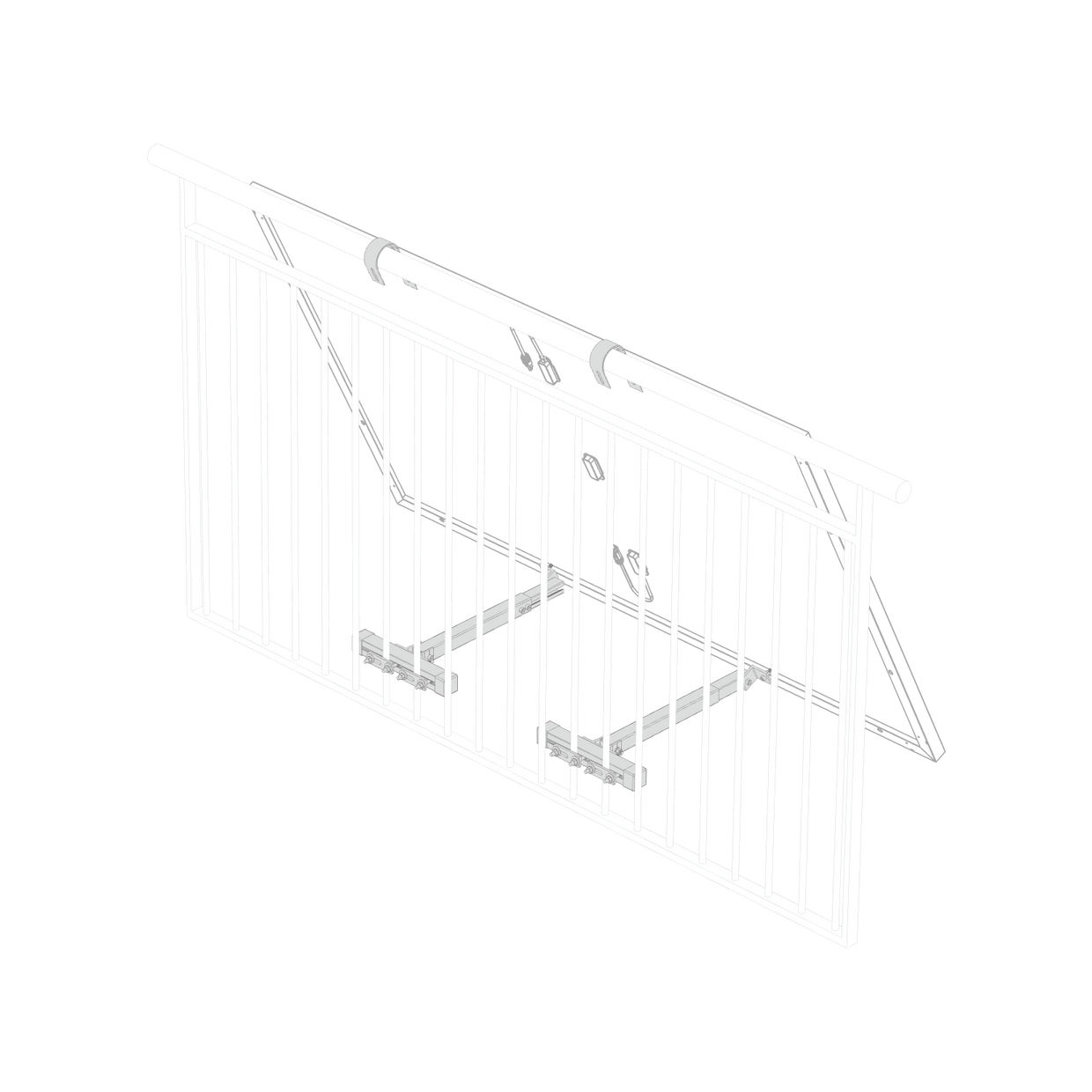 EcoFlow Halterung - Gitterbalkon