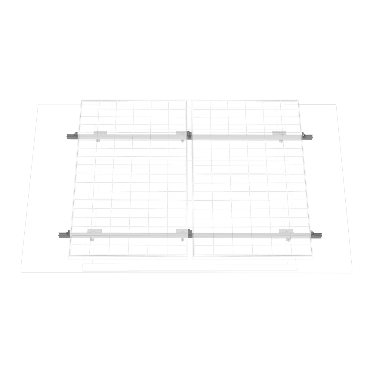 EcoFlow Halterung - Schrägdach