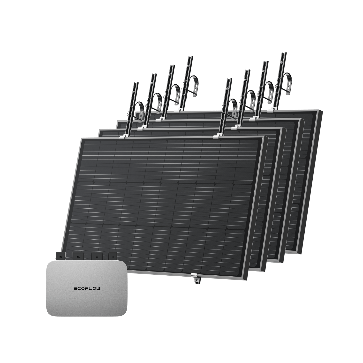 EcoFlow PowerStream Balkonkraftwerk 600W/800W - 100W Starres Solarpanel