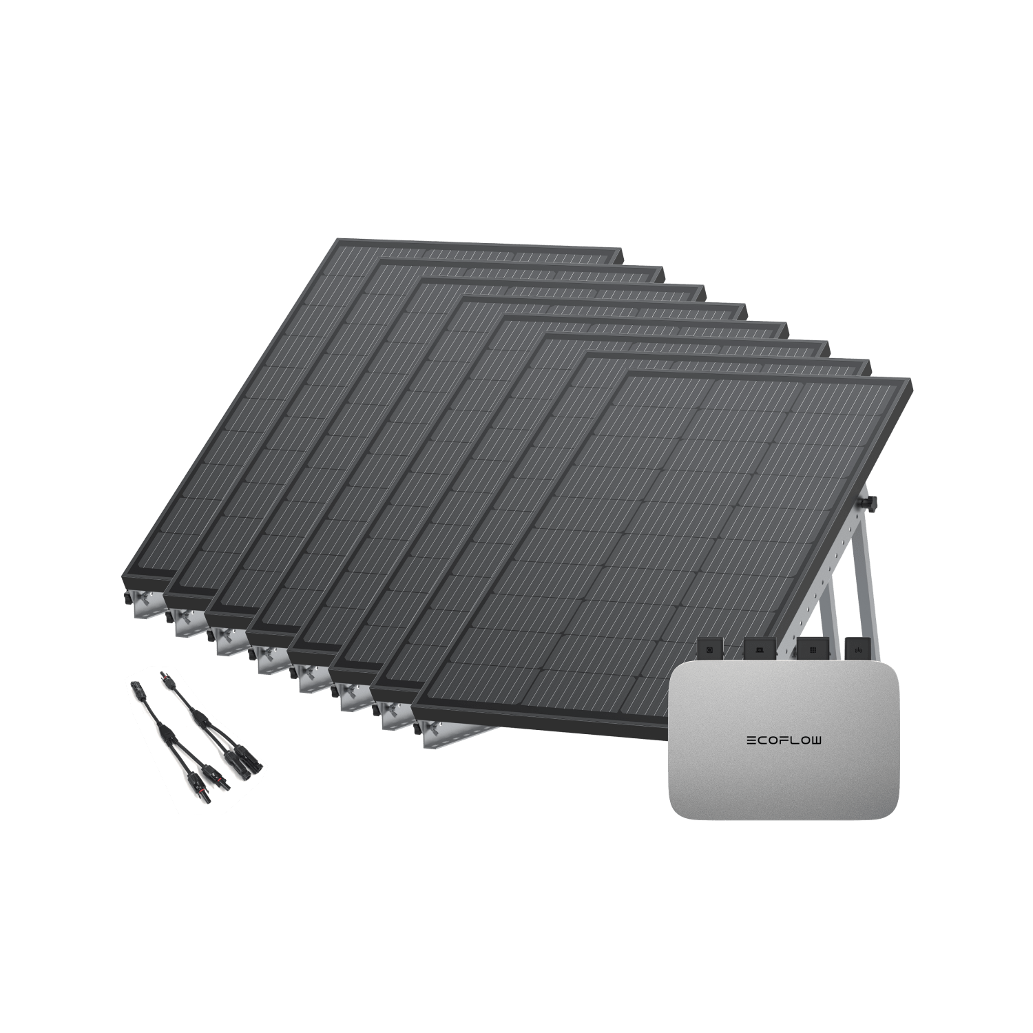 EcoFlow PowerStream Balkonkraftwerk 600W/800W - 100W Starres Solarpanel