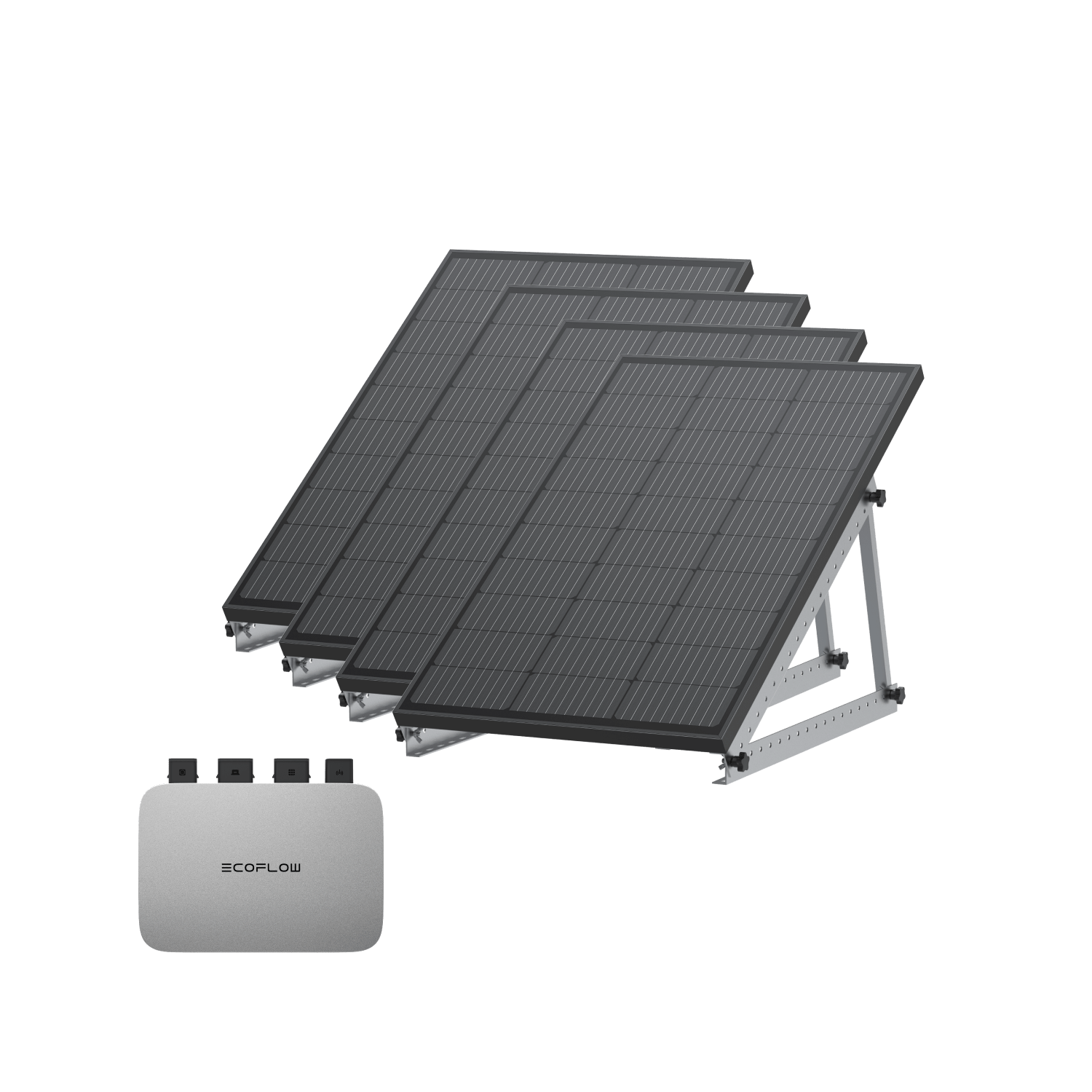 EcoFlow PowerStream Balkonkraftwerk 600W/800W - 100W Starres Solarpanel