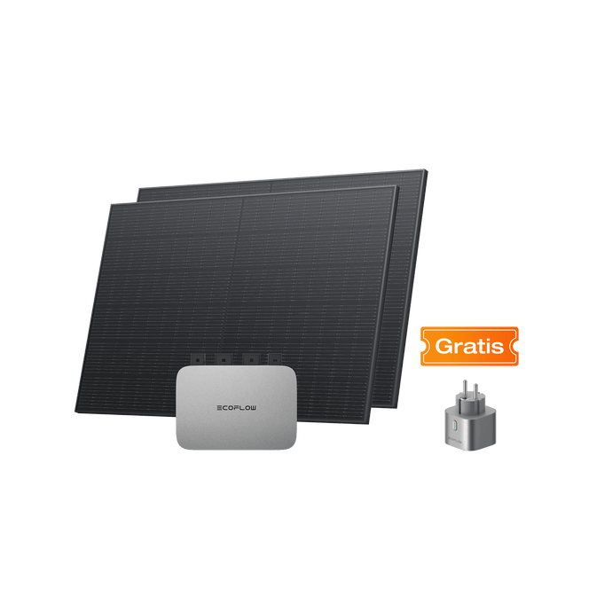 EcoFlow PowerStream Balkonkraftwerk 800W - 400W Starres Solarpanel 800W + 2x 400W Starres Solarpanel / Ohne / 0 % MwSt. (Nur Deutschland)