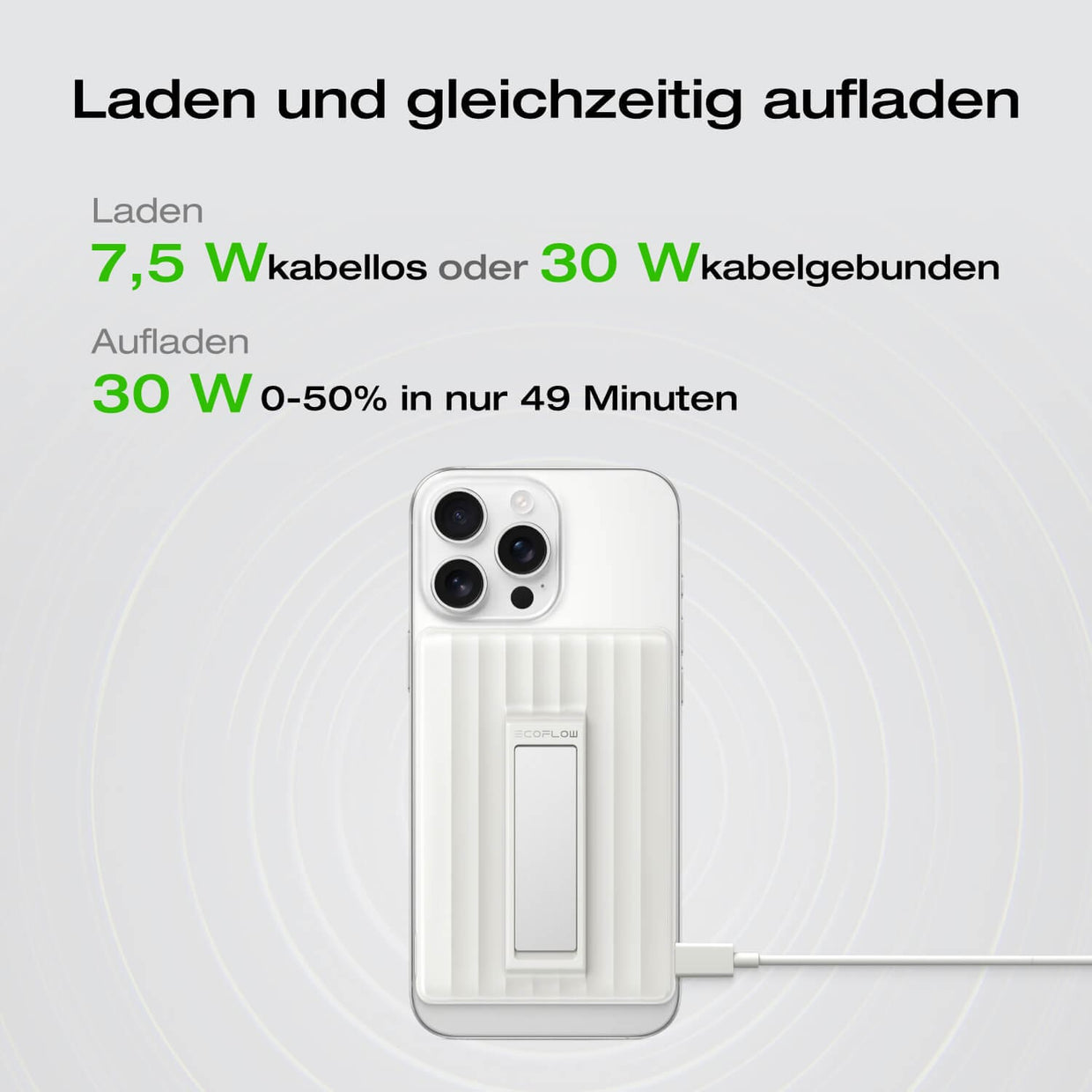 EcoFlow RAPID Mag Powerbank (10 000mAh, 7,5W, Magnetische Aufladung)