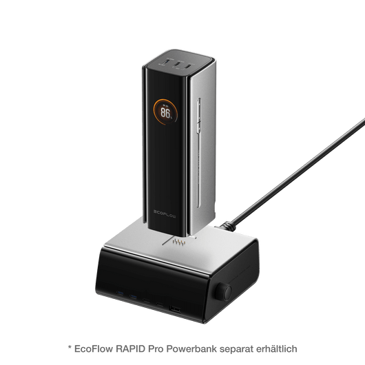 EcoFlow RAPID Pro Desktop-Ladegerät (320W, 5 Ports, GaN)