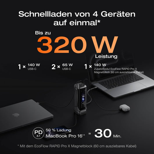 EcoFlow RAPID Pro X Powerbank (27 650mAh, 300W)