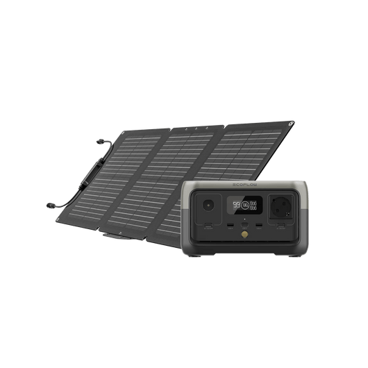 EcoFlow RIVER 2 RIVER 2 + 60W Tragbares Solarpanel
