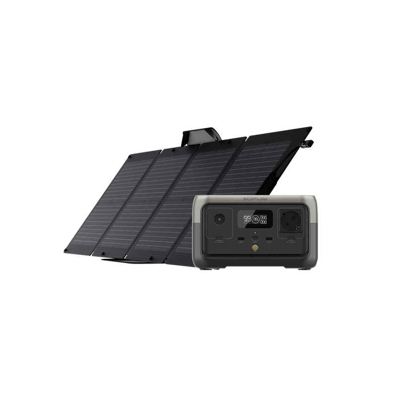 Laden Sie das Bild in Galerie -Viewer, {EcoFlow RIVER 2 RIVER 2 + 110W Portable Solar Panel
