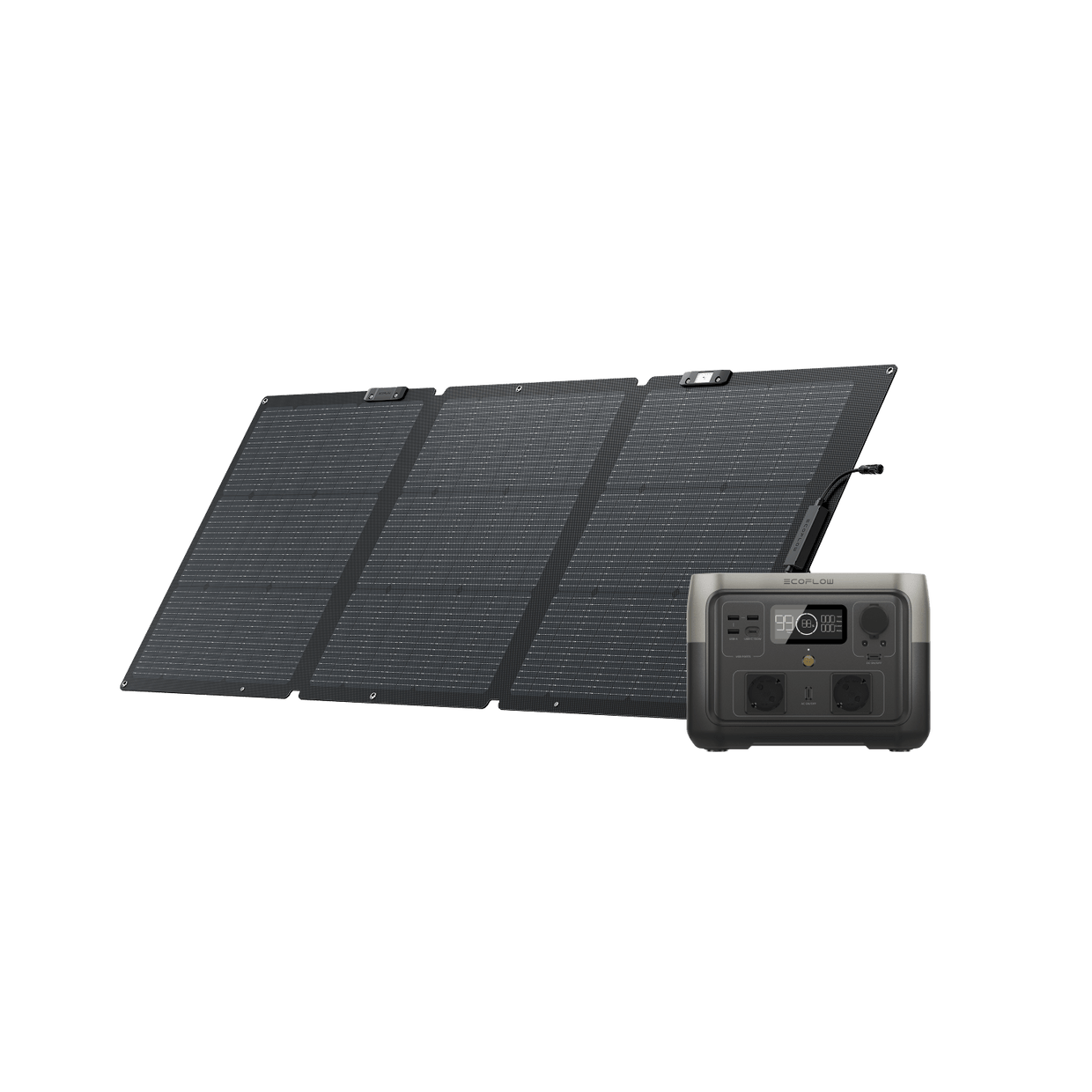 EcoFlow RIVER 2 Max RIVER 2 Max + 160W Tragbares Solarpanel