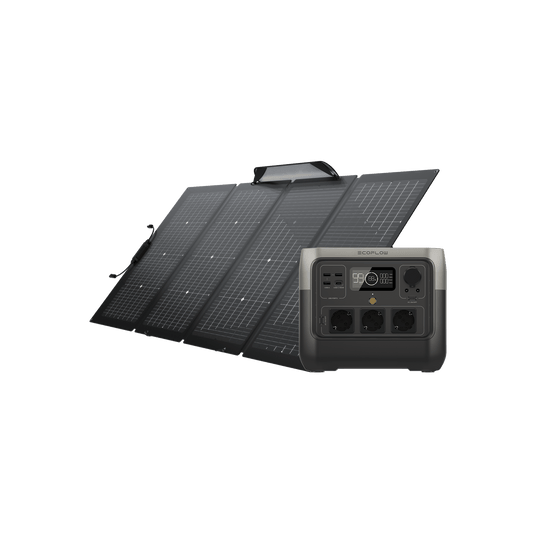 EcoFlow RIVER 2 Pro Tragbare Powerstation (Generalüberholt) RIVER 2 Pro (Generalüberholt) + 220W Solarpanel (Generalüberholt) (Mitgliederpreis)