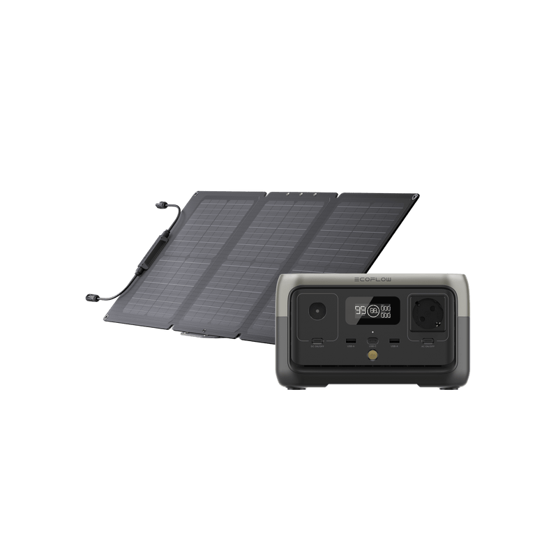 Laden Sie das Bild in Galerie -Viewer, {EcoFlow RIVER 2 Solargenerator (PV60W)
